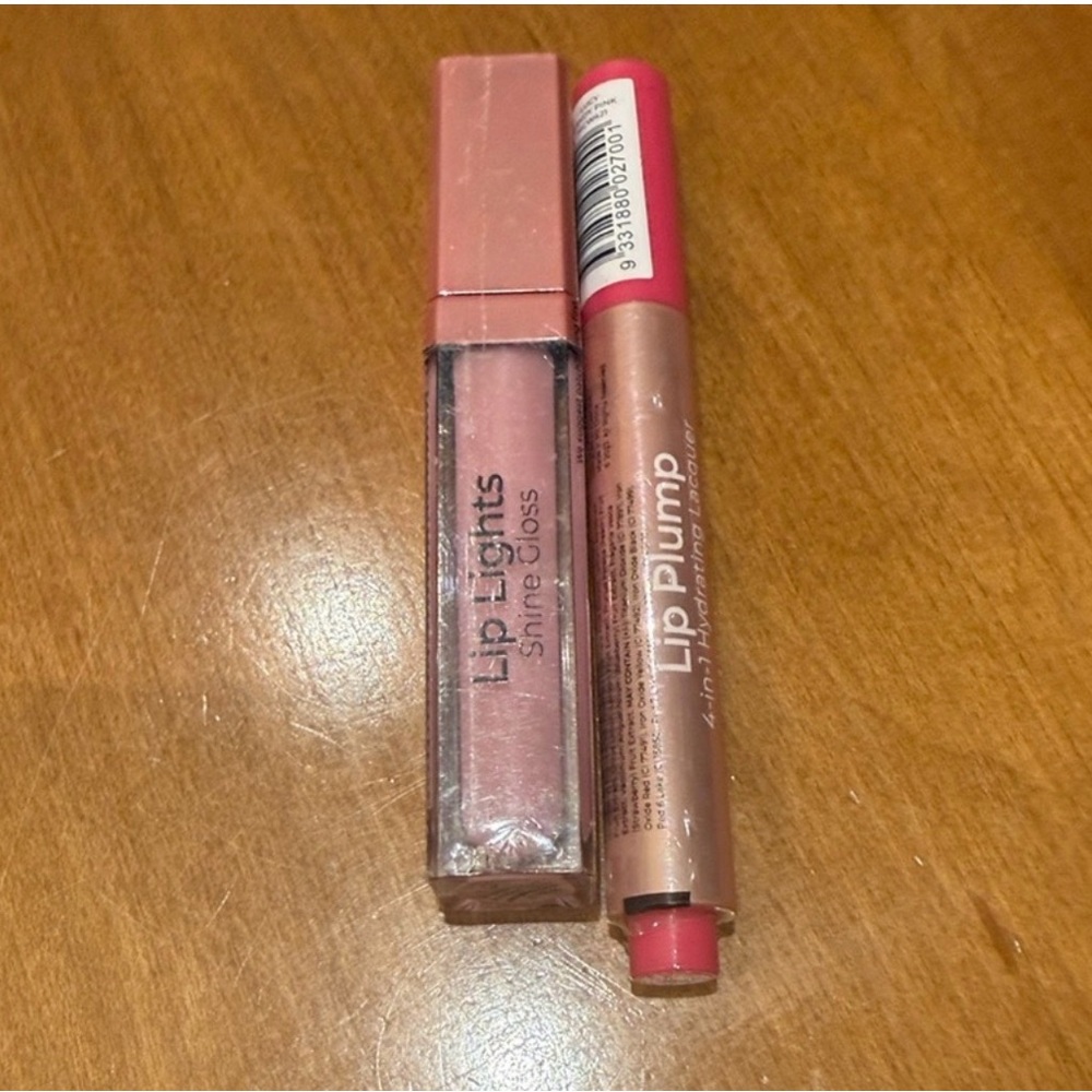 MCo Beauty Lip Lights Shine Gloss & Lip Plump Set - Pink